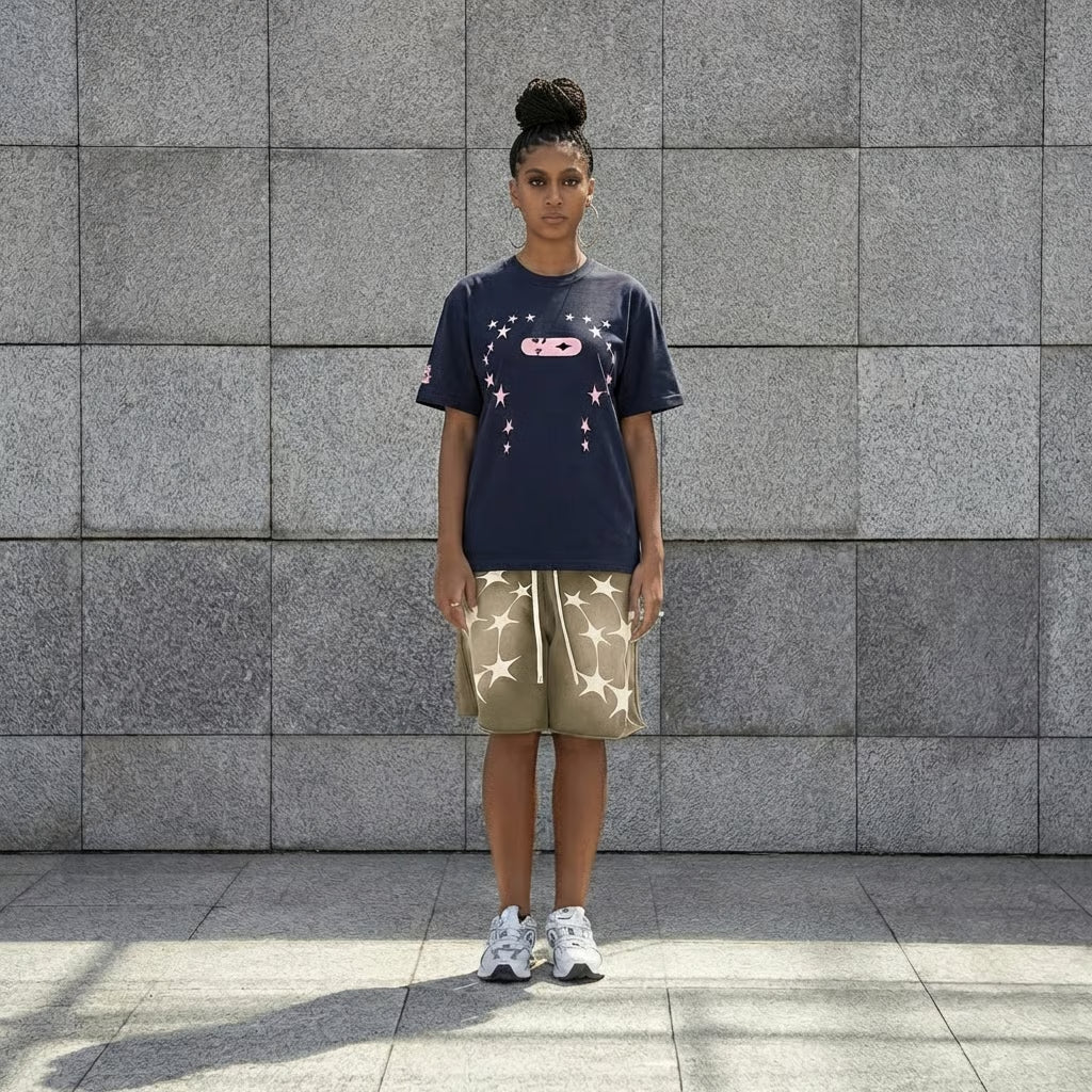 T-shirt Navy/Pink